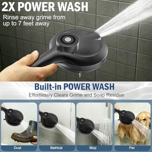 BESAQUO 9 Settings High Pressure Magnetic Shower Head with Handheld - Image 4