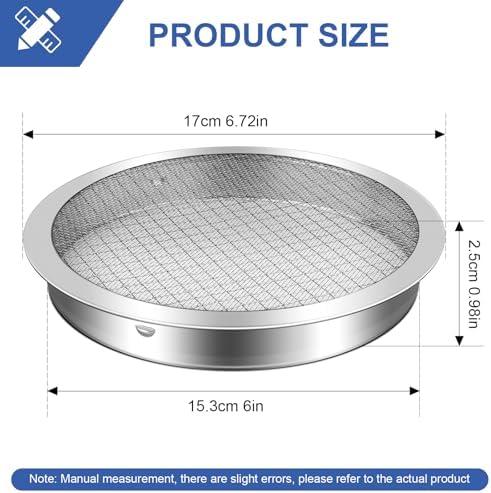 2 Pack 6" Rain Barrel Screen Aluminum, Rainwater Collection System - Image 3