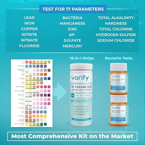 Varify 17-in-1 Complete Water Test Kit – Water Tester for Drinking Water - Image 3