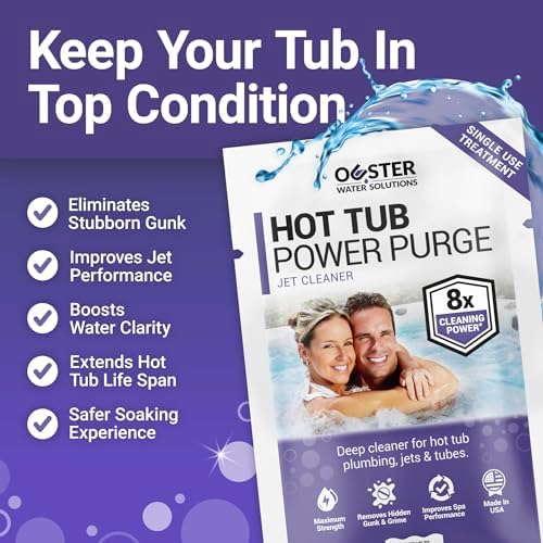 Bio Ouster Power Purge Hot Tub Jet Cleaner w/Towel - Deep Hot Tub Cleaner for Jets, Tubes, Plumbing - for Standard & Inflatable Spas - Removes Gunk Buildup for Crystal Clear Water - Made in USA (Kit) - Image 5