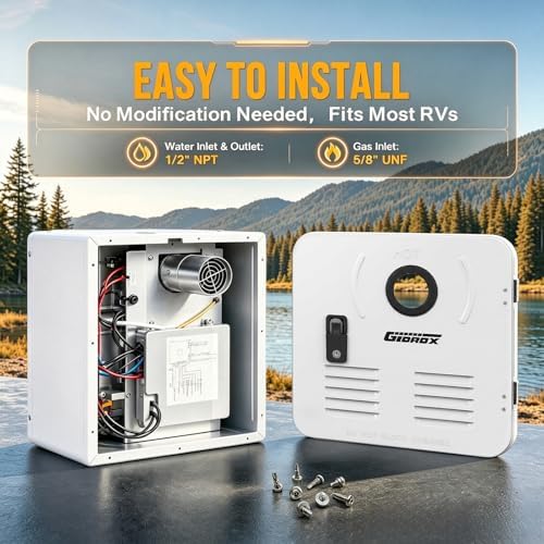 15 x 18 Inch RV Tankless Water Heater Door Kit, White Water Heater Access Door for RV Water Heaters, Galvanized Steel, Door Only - Image 6