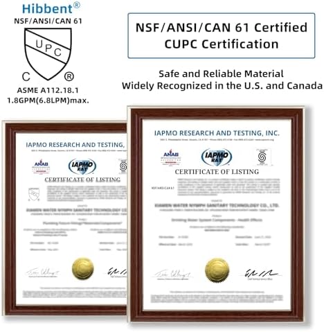 Hibbent NSF/ANSI/CAN 61 & cUPC Certified Faucet Aerator, Chrome - Image 4