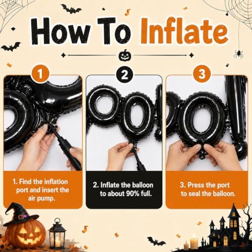 Halloween Balloon Garland Arch Kit Blue Spooky One 1st Birthday Decorations - Image 3