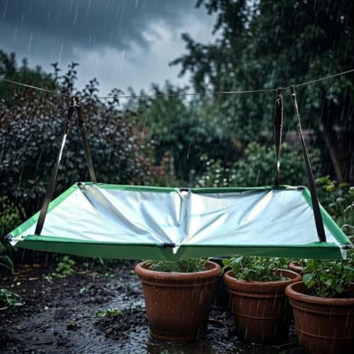 Garden Rain Collector Kit with Hose, Portable Water Harvester Cloth Catcher Filter System, Outdoor Eco Friendly Saving Storage Solution for Lawn Backyard Balcony, Rainwater Harvesting Equipment by Unknown