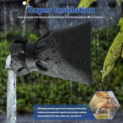 Outdoor Faucet Covers for Winter 4 Pack Reusable (Velcro) - Image 5