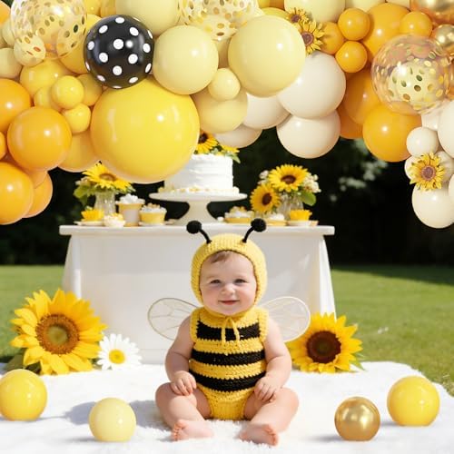 Amandir 153pcs Bee Balloon Arch Garland Kit Different Sizes - Image 5