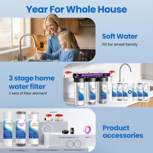 Whole House Water Softener System, 3-Stage Scale Removal & Water Softening - Image 5