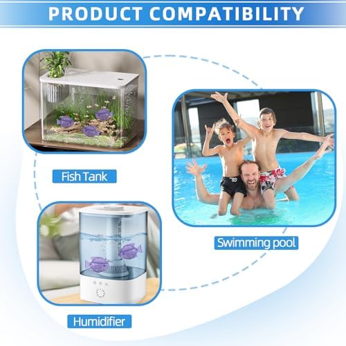 Humidfier Cleaner Fish for Humidifier & Fish Tank, 6 Pack, Purple - Image 6