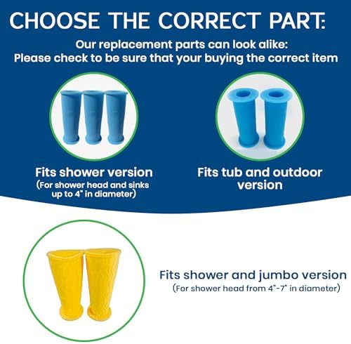 Rinseroo Replacement Shower Hose Connectors, 3 Pack - Image 3