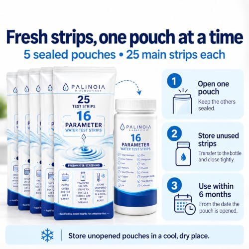 24 in 1 Complete Drinking Water Test Kit, 165 Strips + 2 Bacteria Tests - Image 5