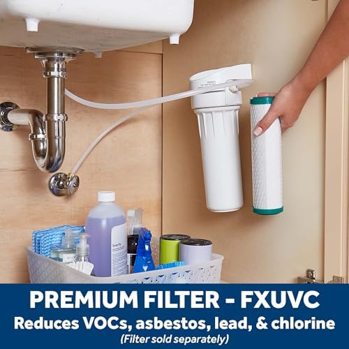 GE Water Filter System for Entire Home, Water Filtration System Reduces Lead, Asbestos & More, Install Kit & Accessories Included, Replace Filters (FXUTC, FXULC, FXUVC) Every 6 Months, GX1S01R - Image 4
