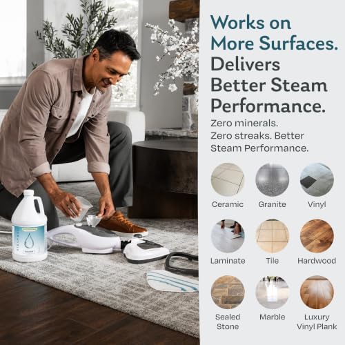 Steam & Go Unscented Demineralized Water for Steam Mop, 4 x 1 Gallon Jugs - Image 4