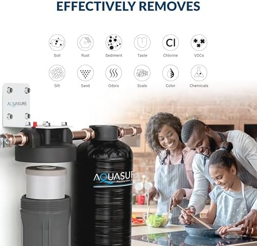 Aquasure Serene Lite Whole House Salt-Free Water Conditioning Descaler System with Triple Purpose Pre-Treatment Filter (800,000 Gallons Salt-Free System) - Image 4