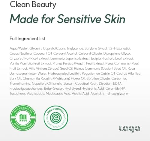 TAGA ATO Cream 250ml | Vegan Hypoallergenic Moisturizing Cream for Sensitive & Dry Skin | Gentle Hydrating Cream for Face & Body | Fragrance-Free, Non-Sticky Daily Moisturizer for the Whole Family - Image 6