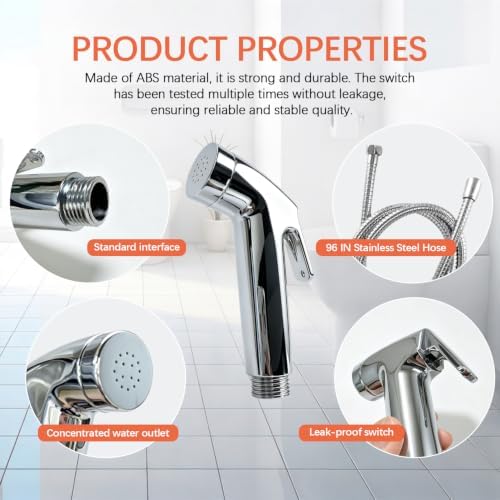 Dog Shower Attachment Kit, 8FT Hose & Handheld Dog Sprayer, No-Drill Holder - Image 6