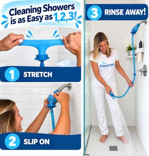 Rinseroo Shower Cleaning Thing Slip-On Handheld Hose Attachment - Image 3