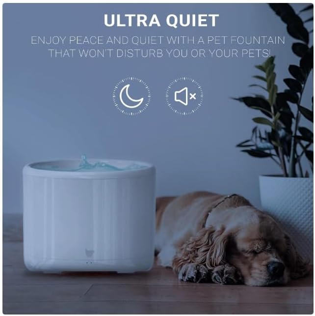 Instachews~PurrFlow Smart Pet Cat & Dog Water Fountain, Automatic Water Dispenser, Ultra-Quiet Operation, Large Capacity 2.0-Liter, Smart Phone Compatible, Leakproof Filtration for Dogs, Cats. - Image 4