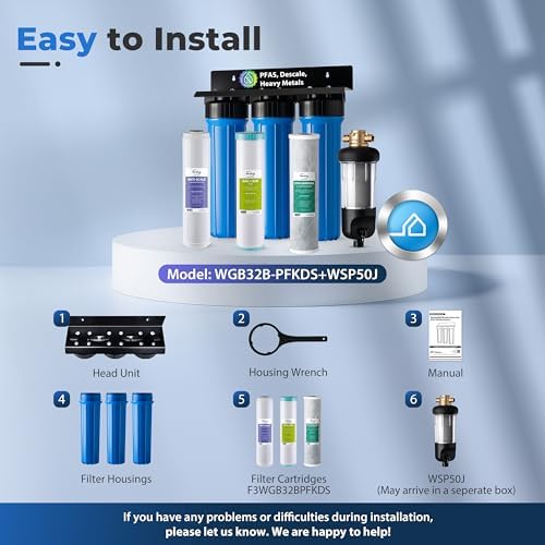 iSpring Ultimate PFAS Whole House Water Filter w/Jumbo Sediment Filter - Image 6