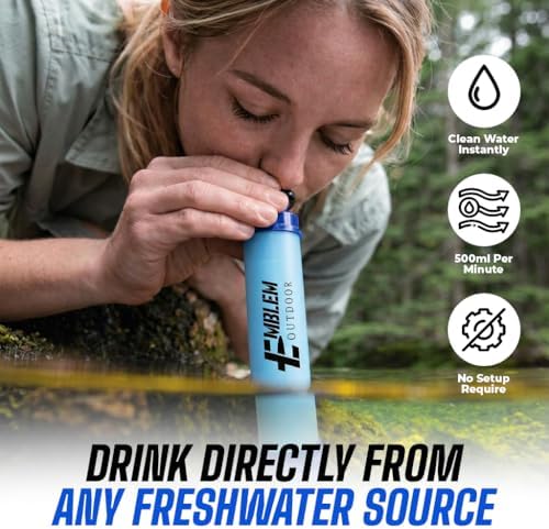 Portable Water Filter Straw 2-Pack for Camping & Emergency Prep - Image 4