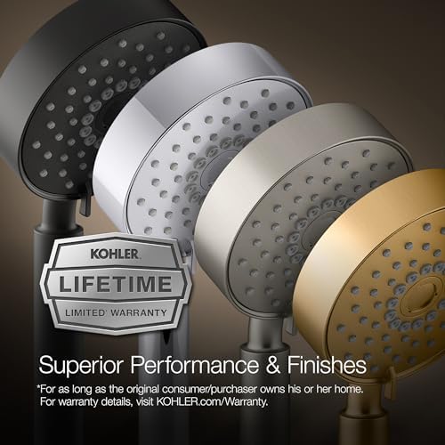 KOHLER Cinq Round Single-Function Filtered Showerhead, 2.5 GPM - Image 4