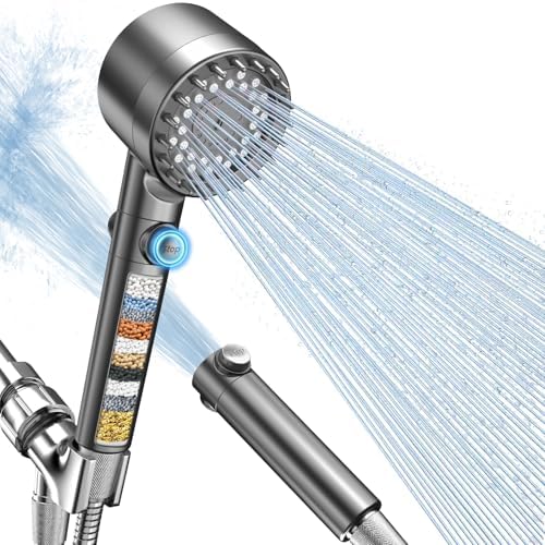 FEELSO Filtered Shower Head with Handheld, High Pressure Shower Filter Head by FEELSO