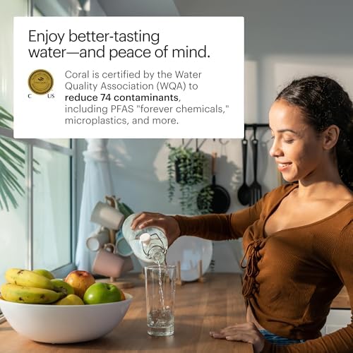 Brondell Coral UC300 Under Sink Water Filtration System – Reduces PFAS, Lead, & Chlorine in Drinking Water, Water Purifier with Designer Chrome Faucet – Quick Change Filter, WQA Gold Seal-Certified - Image 6