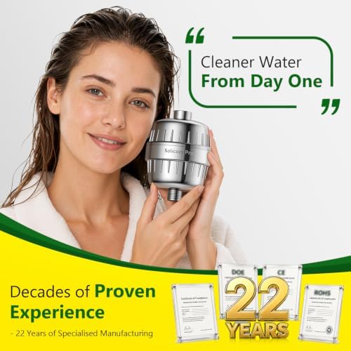 Shower Filter for Hard Water & Shower Water Softener, Sensitive Skin & Hair - Image 2