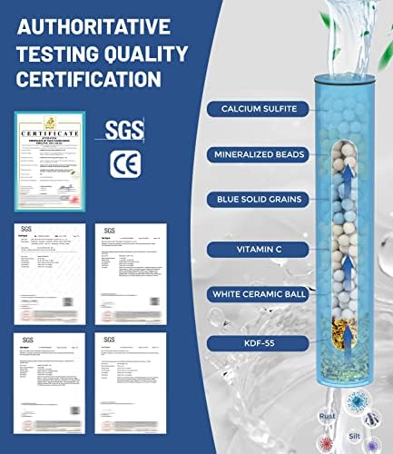 2 Pcs Shower Filter Replacement Cartridge for HOPOPRO Filtered Handheld Shower Heads, Multi-Stage Filter for Hard Water to Remove Chlorine, Heavy Metals & Sediments Impurities For Better Skin (HOF101) - Image 2