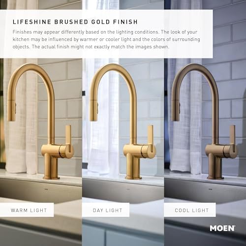 Moen Align MotionSense Wave Touchless Kitchen Faucet, Brushed Gold, 7565EWBG - Image 5