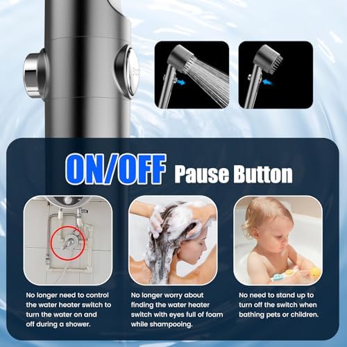 Filtered Shower Head with Handheld,High Pressure Shower Heads with Filters - Image 6