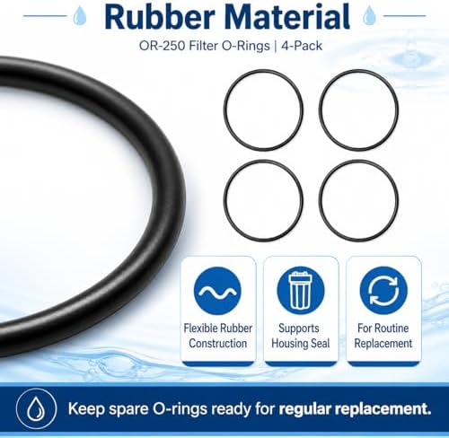 OR-250 O-Rings 4 Pack Replacement Water Filter Housing Seal - Image 2