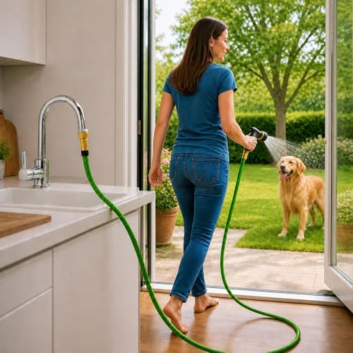 Faucet Adapter with Aerator, Sink Faucet to Garden Hose Adapter - Image 4