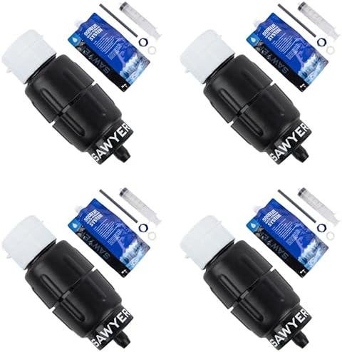 Sawyer Products SP2129 Micro Squeeze Water Filtration System, Black/Blue (Pack of 4) by SawyerProducts