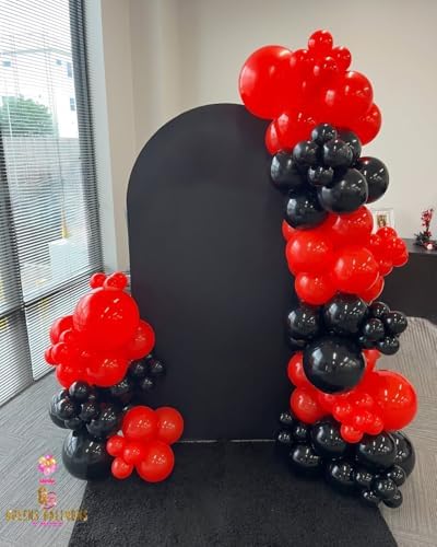 Red and Black Balloon Arch Kit，129Pcs Black and Red Balloons - Image 5