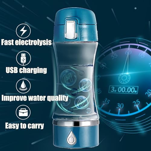 Electrolyzed Water Machine for Home Office Travel,Portable Rechargeable Hydrogen Water Generator,Alkaline Ionizer Generator,Red - Image 5