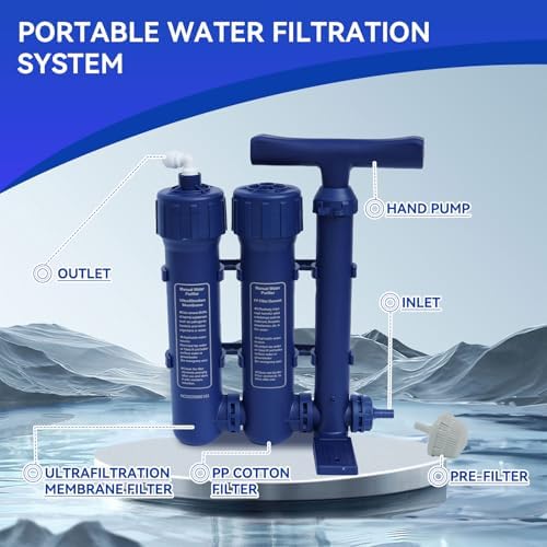 Water Filtration System Survival, Water Purifier Survival for Camping - Image 2