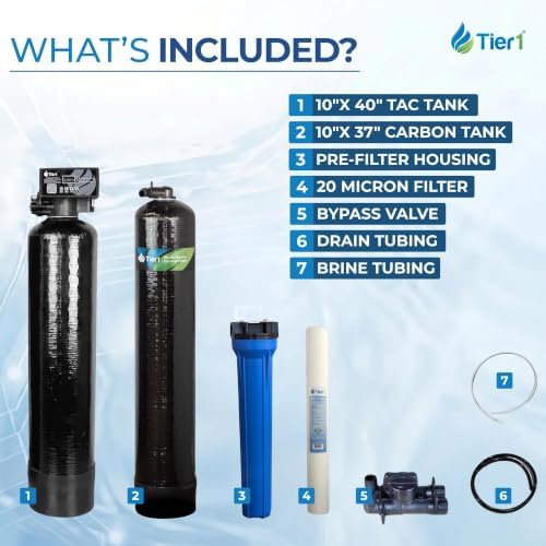 Tier1 32,000 Grain Water Softener & 300,000 Gallon Chlorine Filter System - Image 5