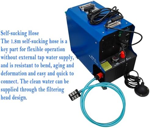 Central Air Conditioner Pipeline Cleaning Machine for 0.24″-0.79″ Pipe, 110V/220V 370W Condenser Pipe Descaling Machine with High-Pressure Water Gun & Foot Switch & 24.93ft Flexible Shaft - Image 5