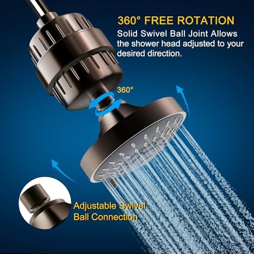 FEELSO Shower Head with Shower Filter, Filtered Shower Head for Hard Water - Image 5