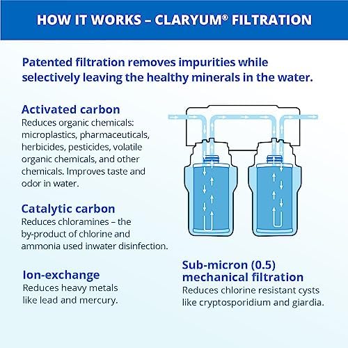 Aquasana Under Sink Water Filter System - Reduces PFAS, Lead, & Chlorine in Drinking Water - Under Counter Claryum Filtration for Kitchen - 2-Stage - Oil-Rubbed Bronze Faucet - AQ-5200.62 - Image 4
