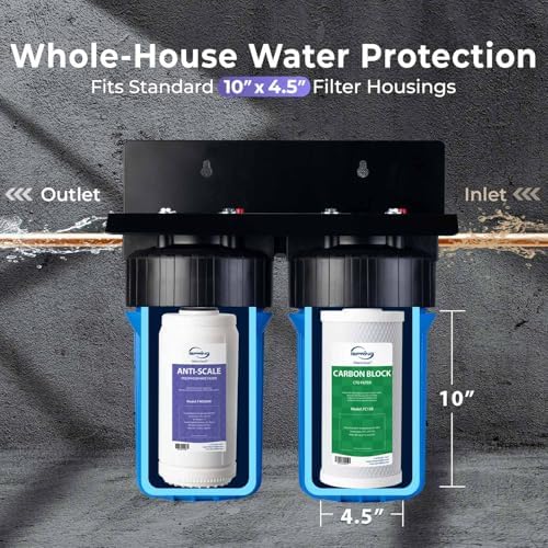 iSpring F2WGB21BDS 2-Stage Whole House Water Filter Set for WGB21B-DS - Image 4