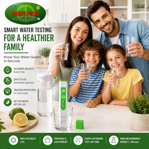 Green Piece® Digital TDS Meter for Water Testing - LCD Water Quality Tester - Image 6