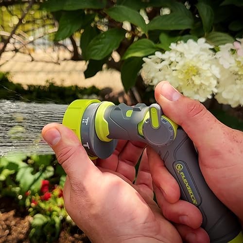 Flexzilla 7-Pattern Adjustable Flow Garden Hose Nozzle Sprayer with Easy to Use Thumb Control, Lightweight & Durable - Image 5