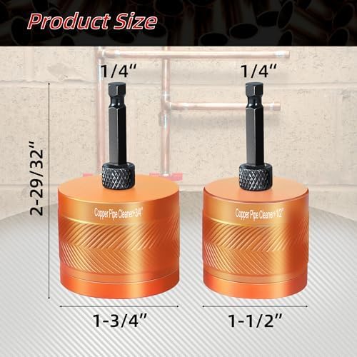 Aluminum Alloy Copper Pipe Cleaner for Drill, - Image 2