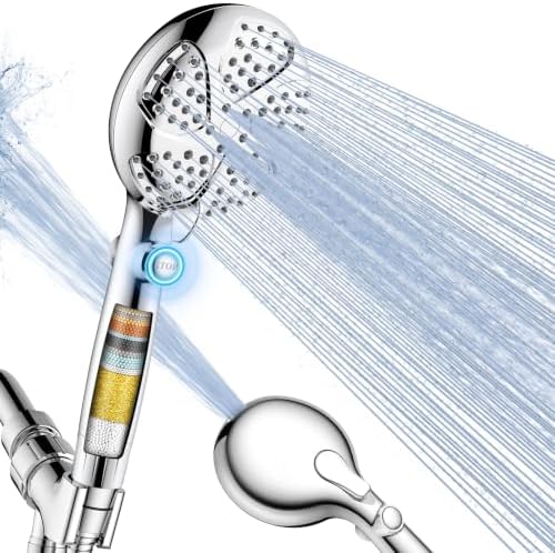 Filtered Shower Head with Handheld, 7 Mode Shower Heads with filters by Fitespot