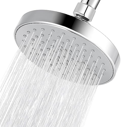 High Pressure Shower Head - 4.7“ Powerful Bathroom Pressure Boosting Rain Showerhead - Perfect Universal Replacement for Rainfall Shower Heads (Chrome) by NuodanLuxuryShowerSystems