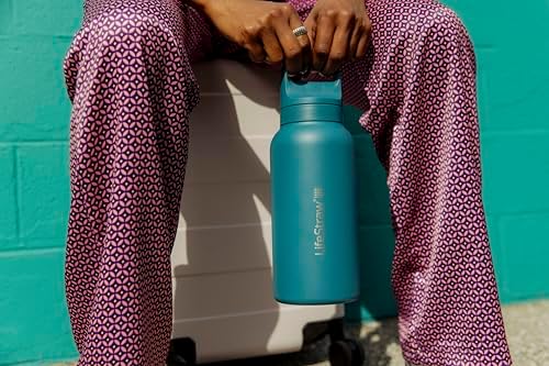 LifeStraw Go Series Insulated Steel Water Filter Bottle, 1 L, Thistle Purple - Image 5