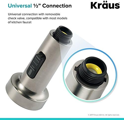 Kraus KFS-1SS Dual Function Kitchen Faucet Sprayer, Stainless Steel - Image 4