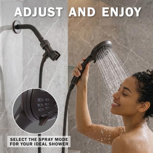 Aqua Elegante Luxury Handheld Shower Kit - 2.5 GPM - Oil-Rubbed Bronze - Image 3