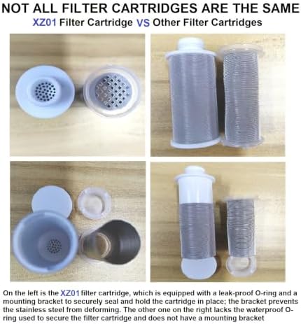 XZ01 Reusable Brass Washing Machine Water Filter, 40 Micron Visible Washer Water Filter, for Washing Machine, Faucet, Large Capacity Anti Scale Sediment Filter with 1/2“ + 3/4” Adapter - Image 6